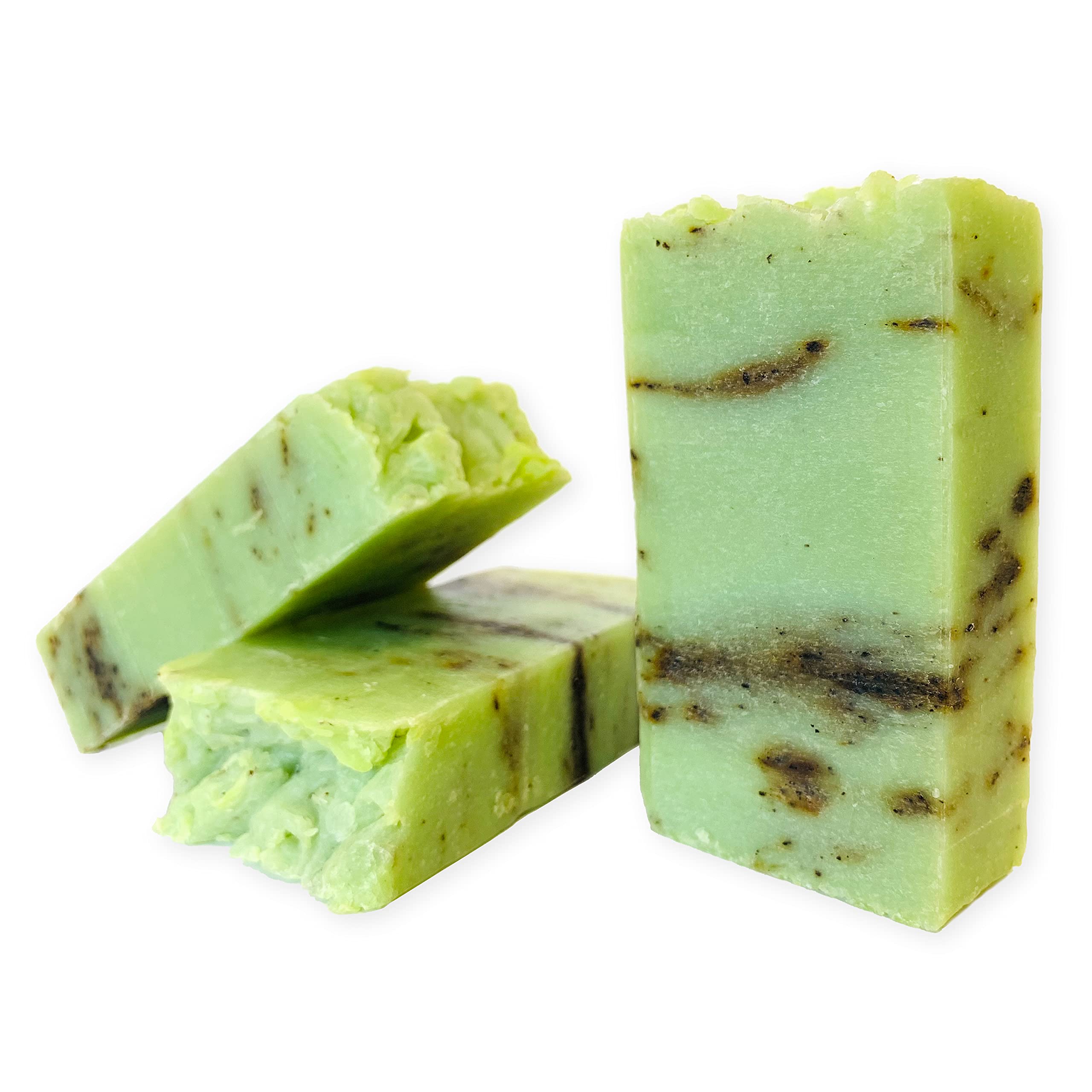 Jabón Natural de Arbol de Té - Jabon de Manos, Cuerpo, y Cara Antibacteriano y Fungicida, Pastilla Sólida Ecológica y Artesanal, Vegano y Sin Aceite de Palma (100 g)