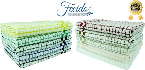 Miniatura 2 de Paños de cocina clásicos Fecido Classic Collection resistentes, superabsorbentes y hechos 100% algodón. Paños de cocina de grado profesional hechos
