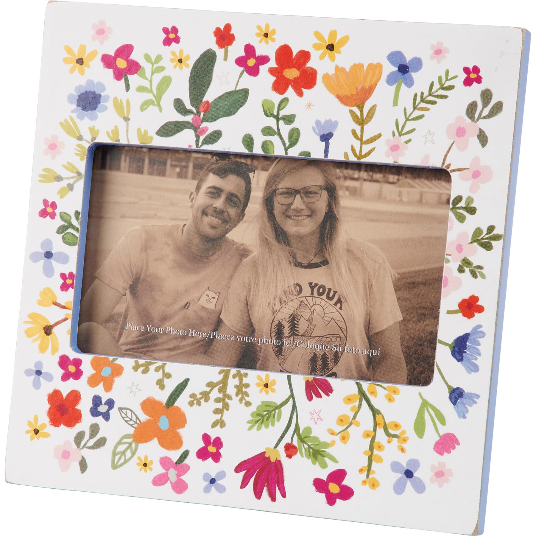 Cadre de plaque Blooms Primitives by Kathy décoration murale fleurie