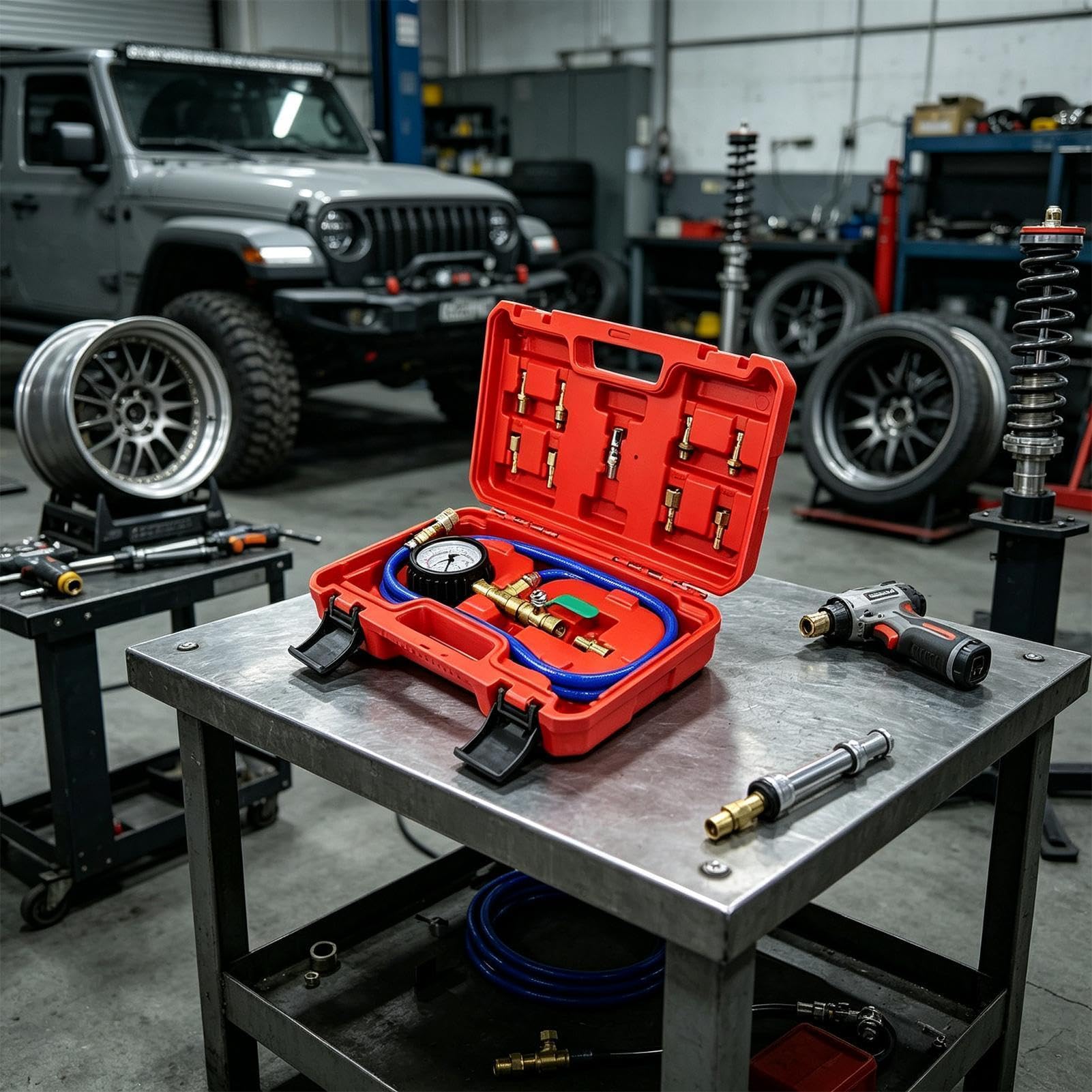Auto Stoßdämpfer Testgerät Kfz-Test- und Reparatur-Manometer mit