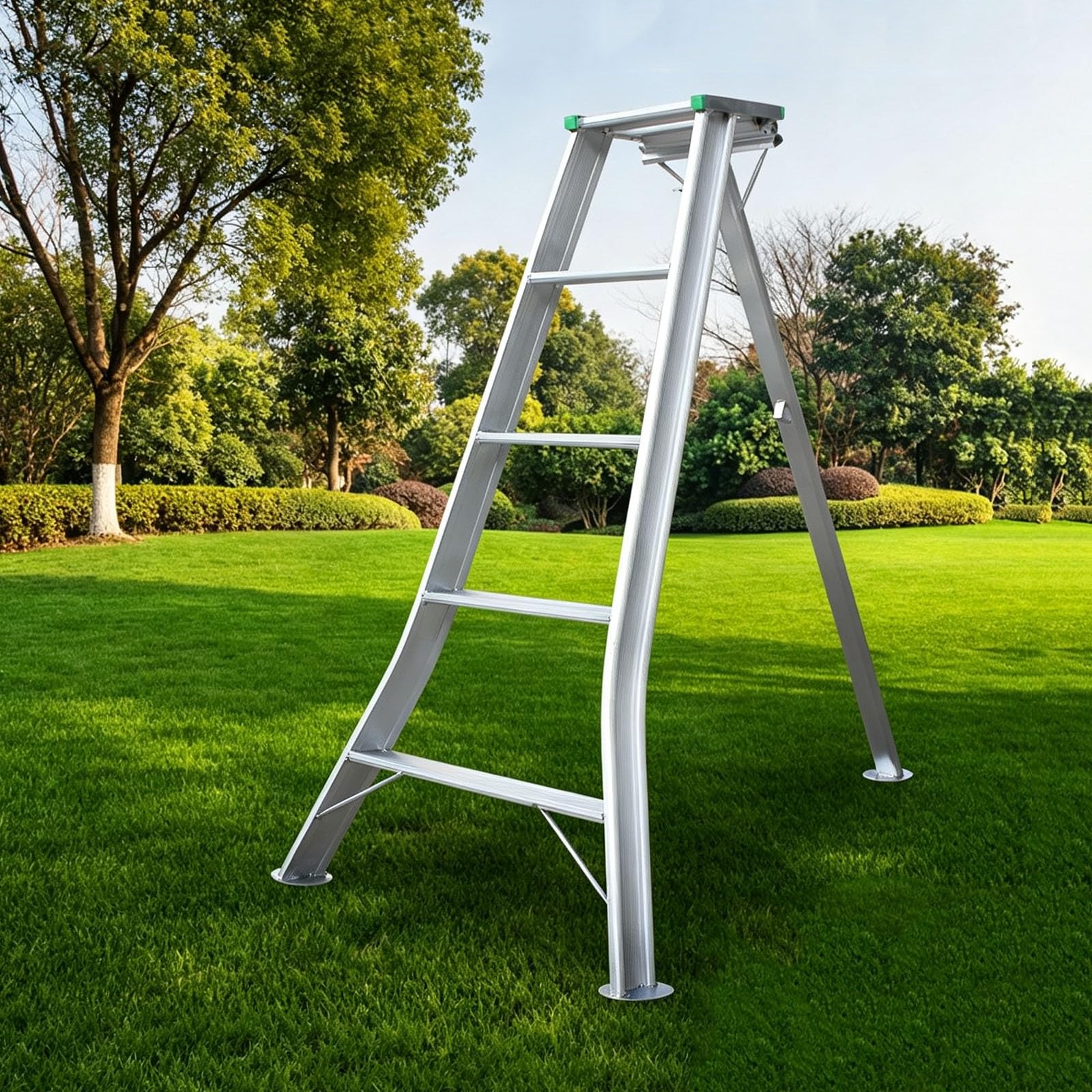 Escalera trípode para huerto, Escalera de Plataforma Resistente