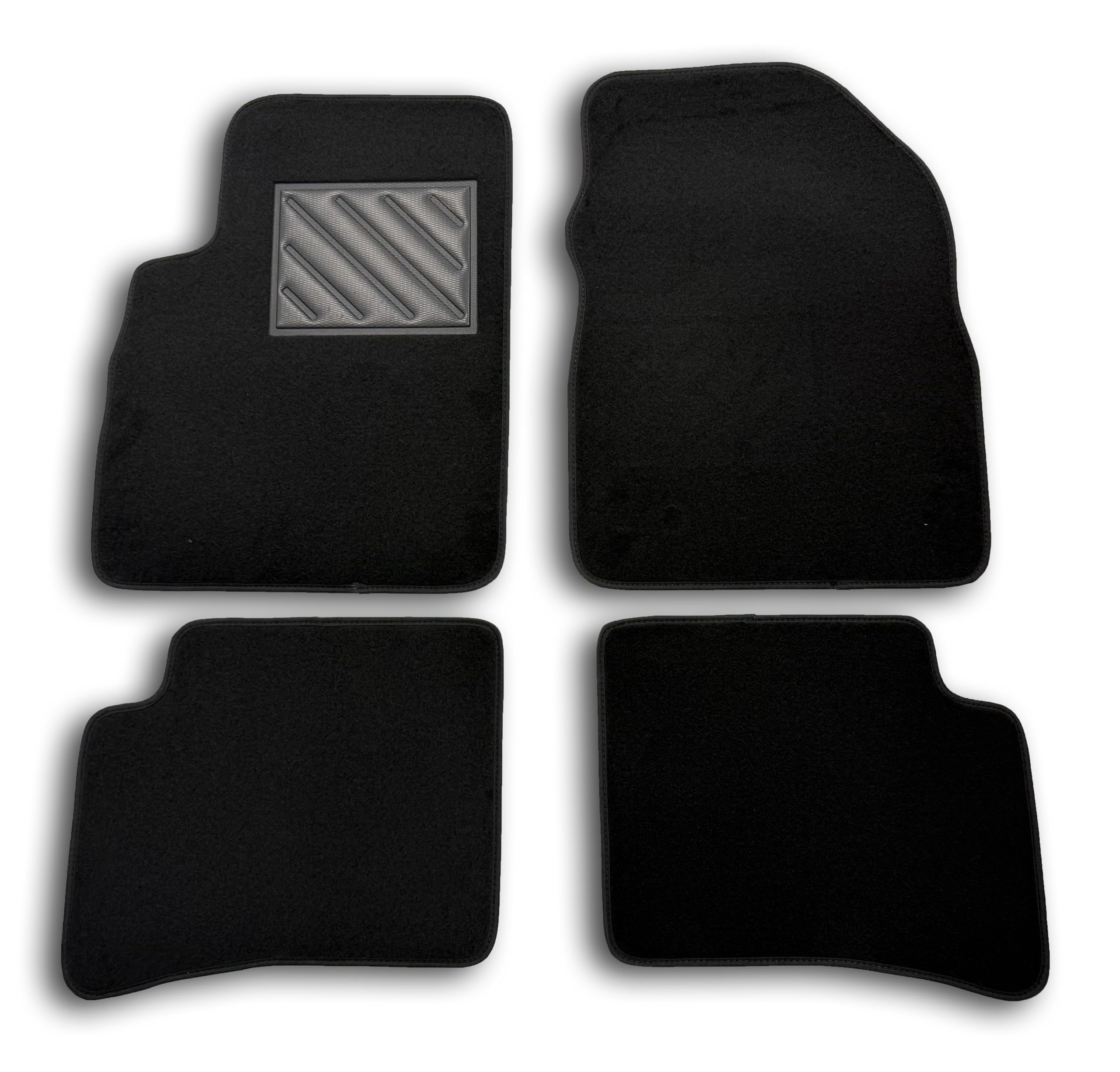MTM Tappetini Auto Su Misura Per Toyota Yaris I 3 Porte 1999-2005 - Set 4 Pezzi In Moquette Nera