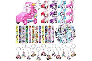 86 Pieces Retro Skating Party Decorations