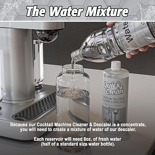 Miniatura 6 de Quick & Clean Limpiador y descalcificador de máquinas de cócteles - Fabricado en los Estados Unidos - Limpiador y descalcificador para máquinas de