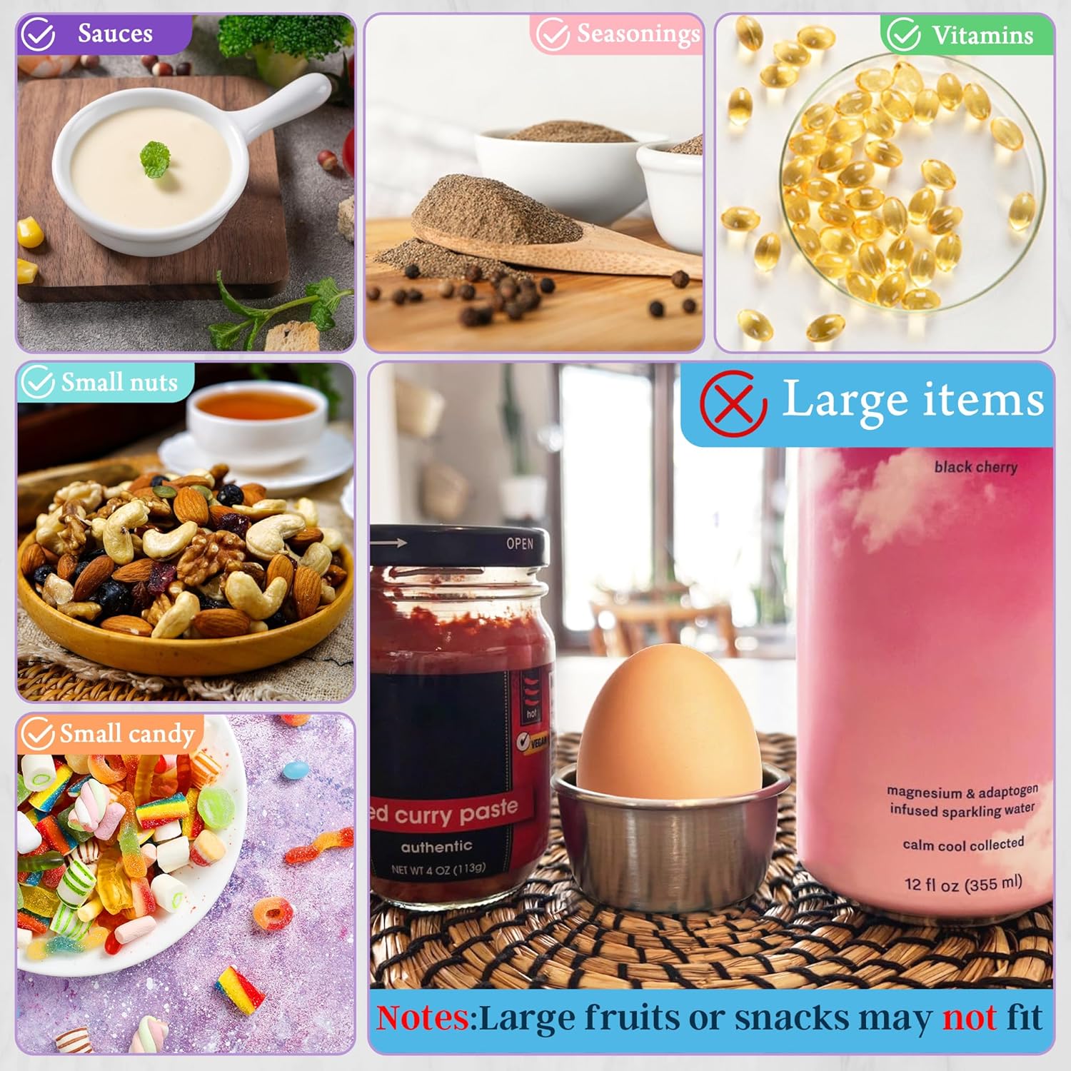 6x1.6 Oz Salad Dressing Containers With Lids, Small Leakproof Reusable Stainless Steel Salad Dressing Container To Go For Lunch Boxes,Sauce containers, Picnics,Travel Meal Prep And Kitchen Storage. - Image 3