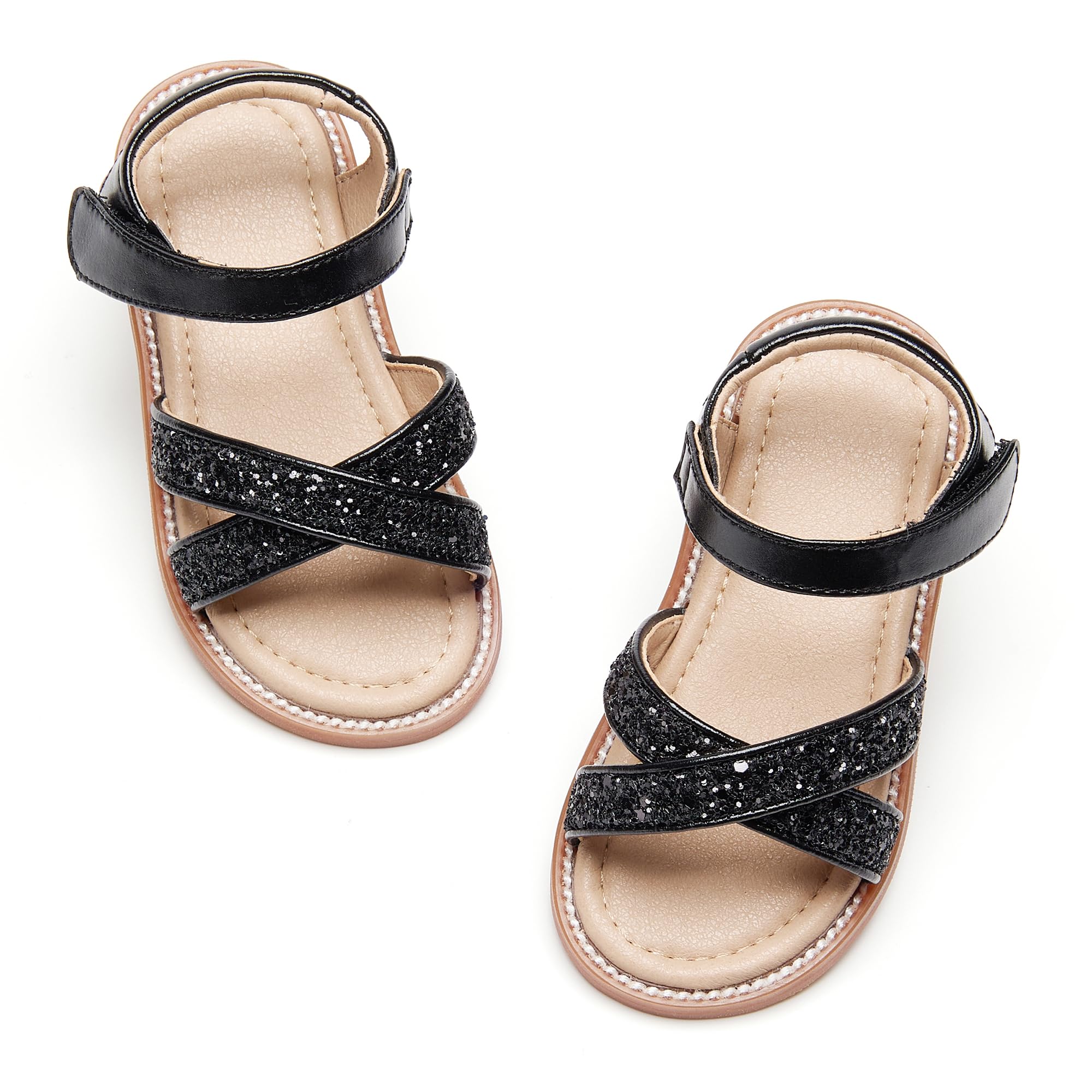 Otter MOMO Toddler Little Flower Girl Sandals Princess Dress Shoes Wedding