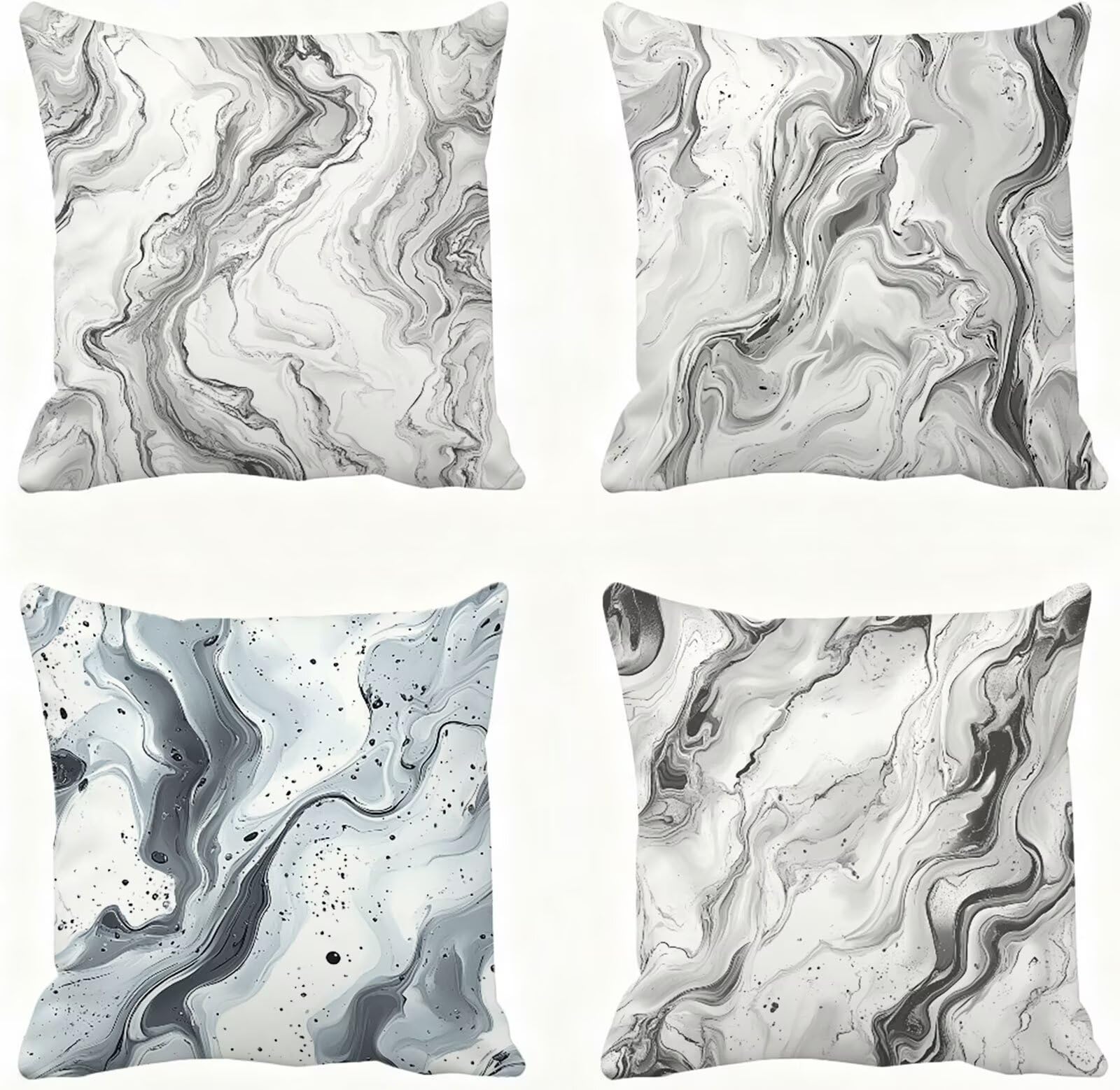 Protege oreiller 60 x 60 pour canape housse marbre anti-poussière