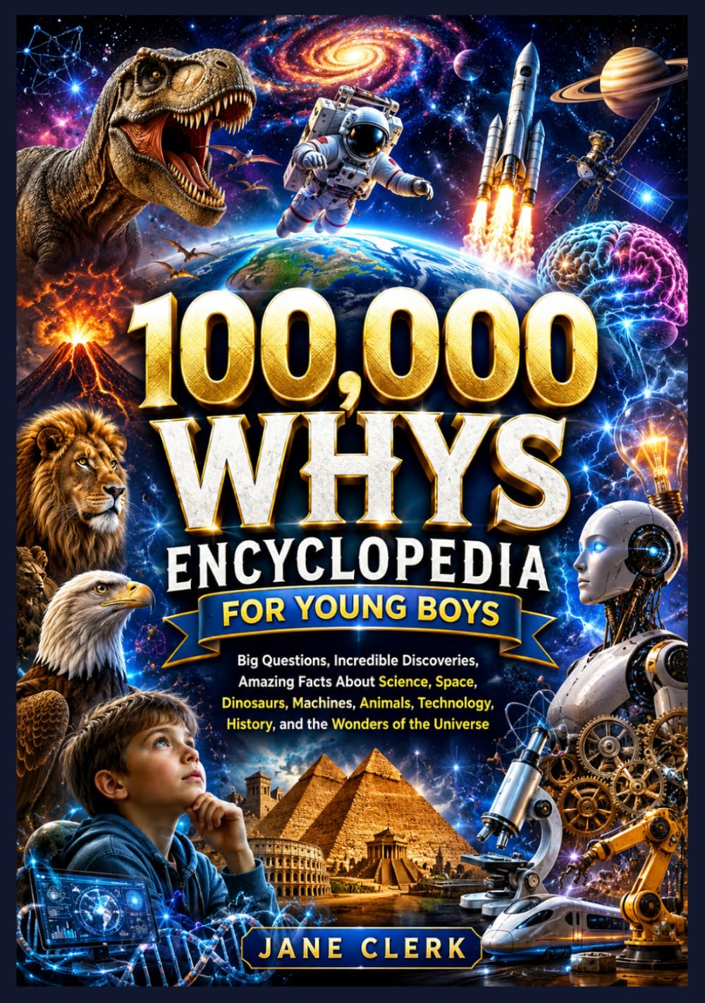 100,000 Whys Encyclopedia for Young Boys: Big Questions, Incredible Discoveries, Amazing Facts About Science, Space, Dinosaurs, Machines, Animals, Technology, History, and the Wonders of the Universe