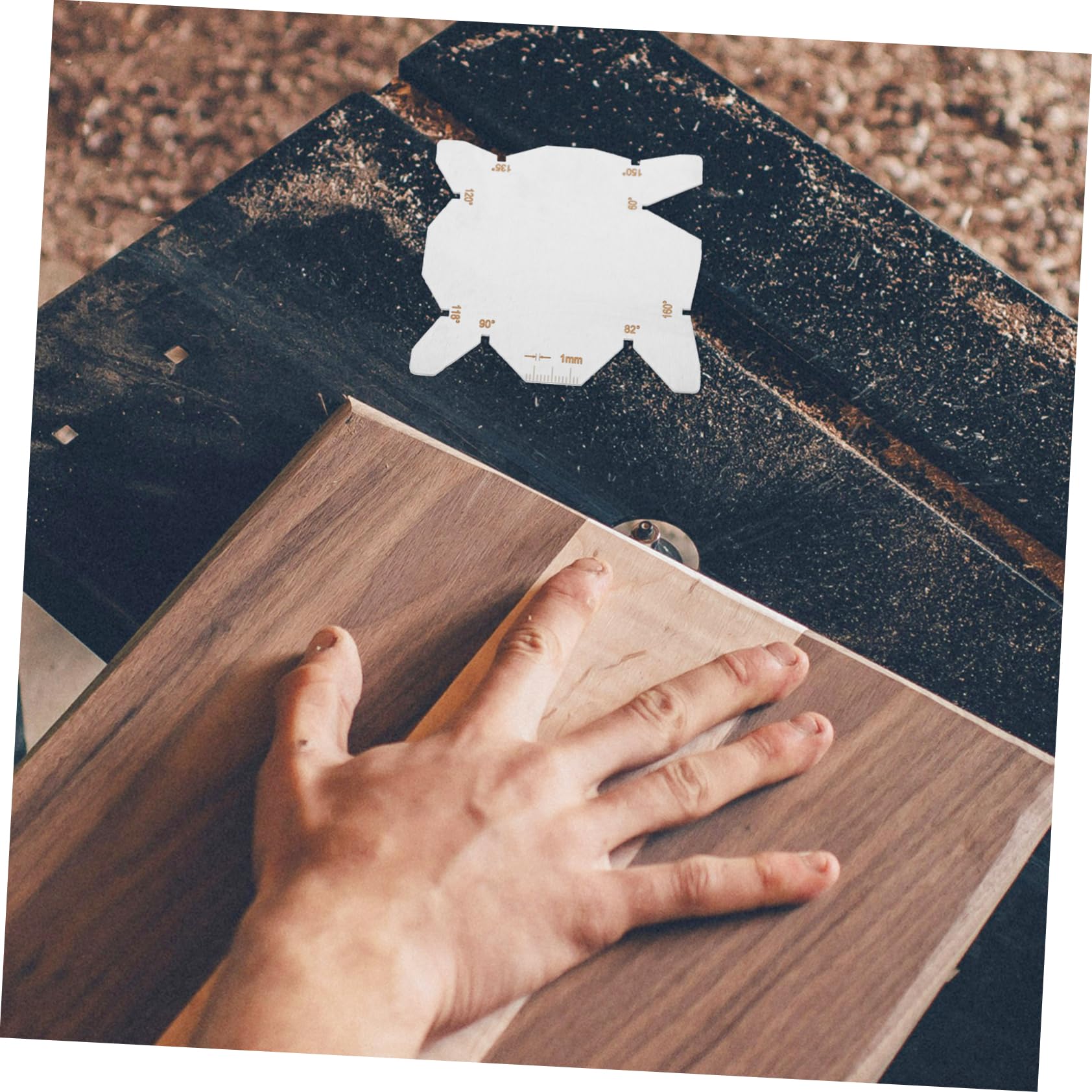 HOMOCONO Angle Gauge Measurement Tool Portable Angle Gauge for Drill Bit Woodworking Metal Processing Tool