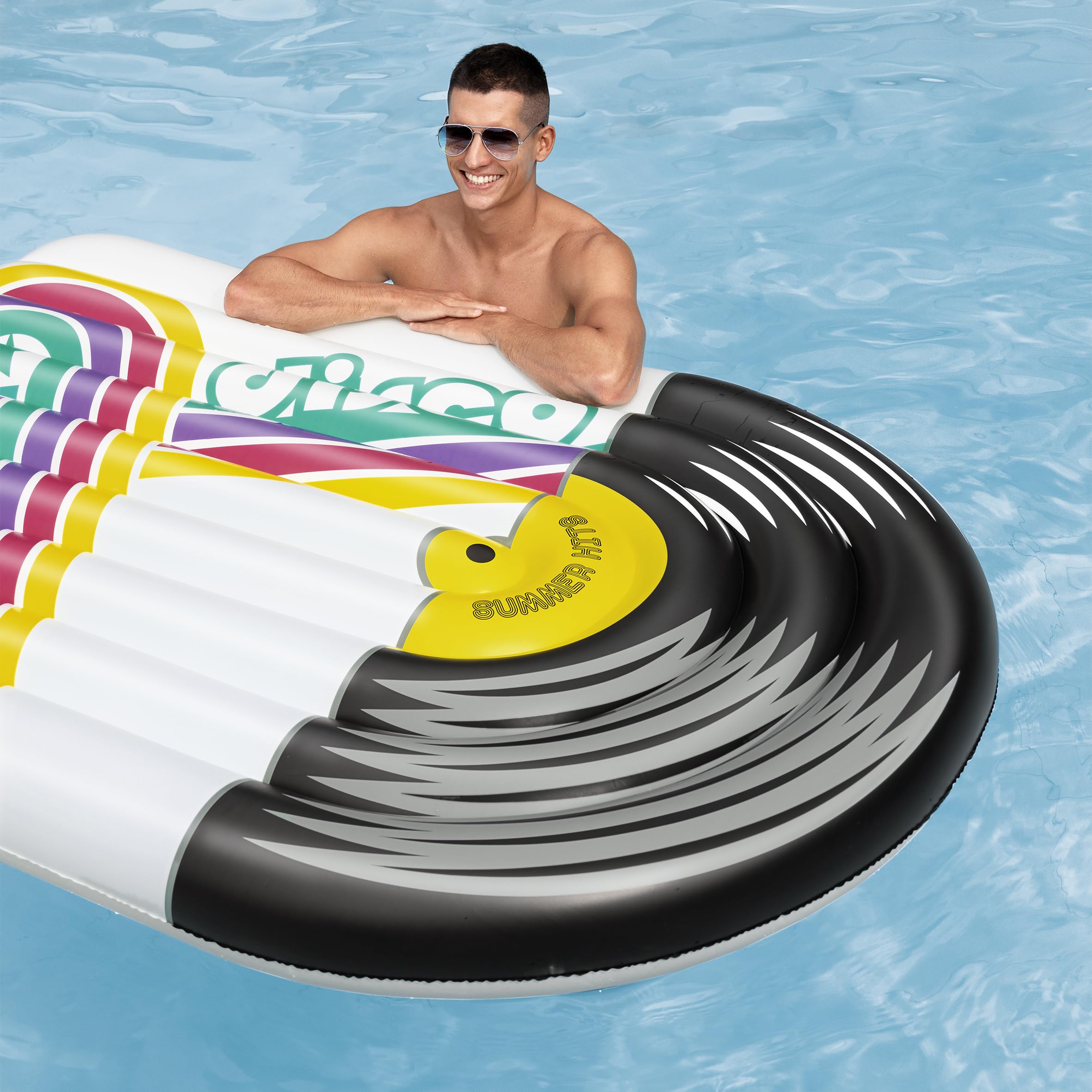 Bestway Flotador para Piscina Tipo Tumbona LP de 6'5" x 57"/1.96 m x 1.45 m