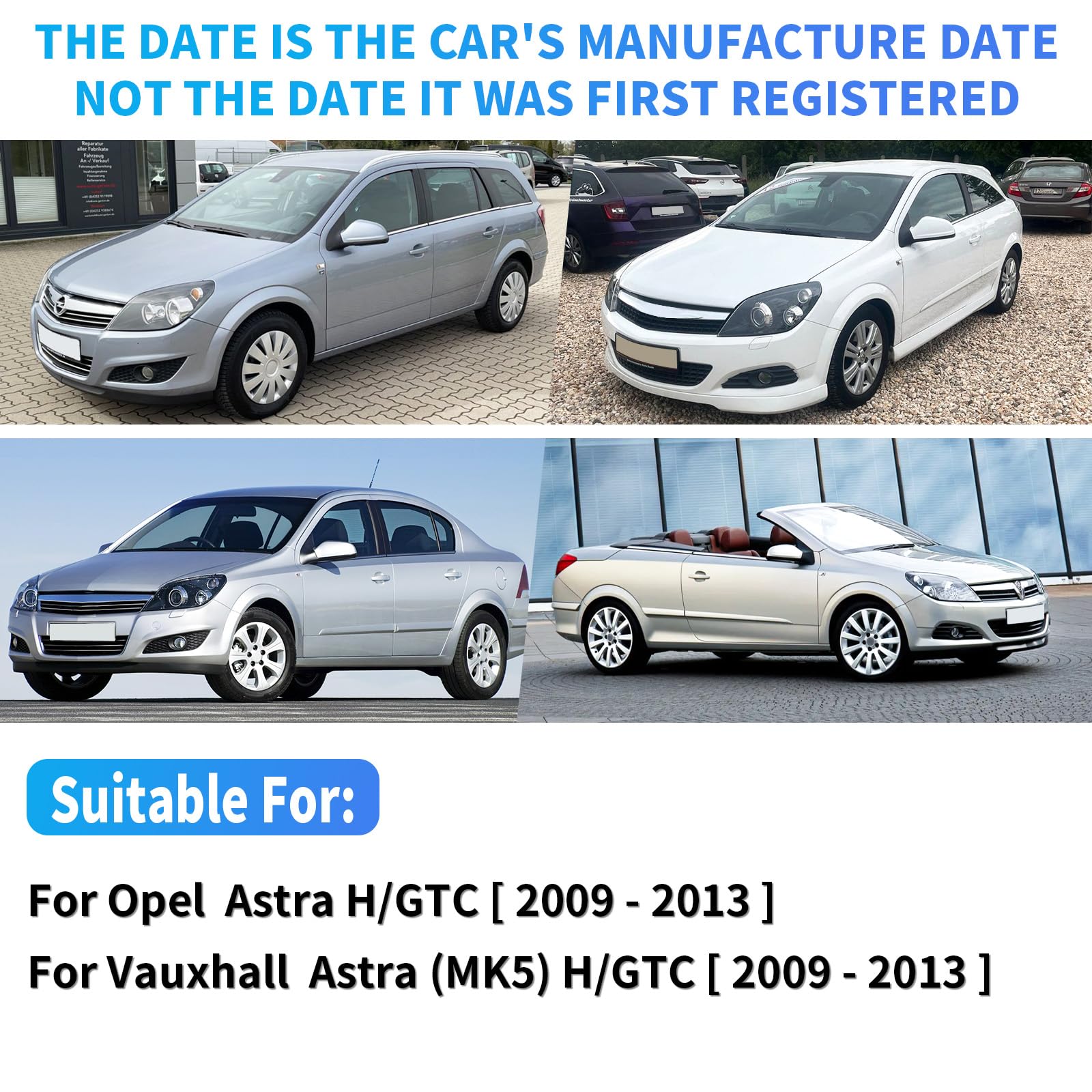 Mingke Szkło lusterka zamiennik do Opel ASTRA H A04 2009 do 2014 po lewej stronie kierowcy podgrzewane lusterko zewnętrzne szkło z płytą nośną