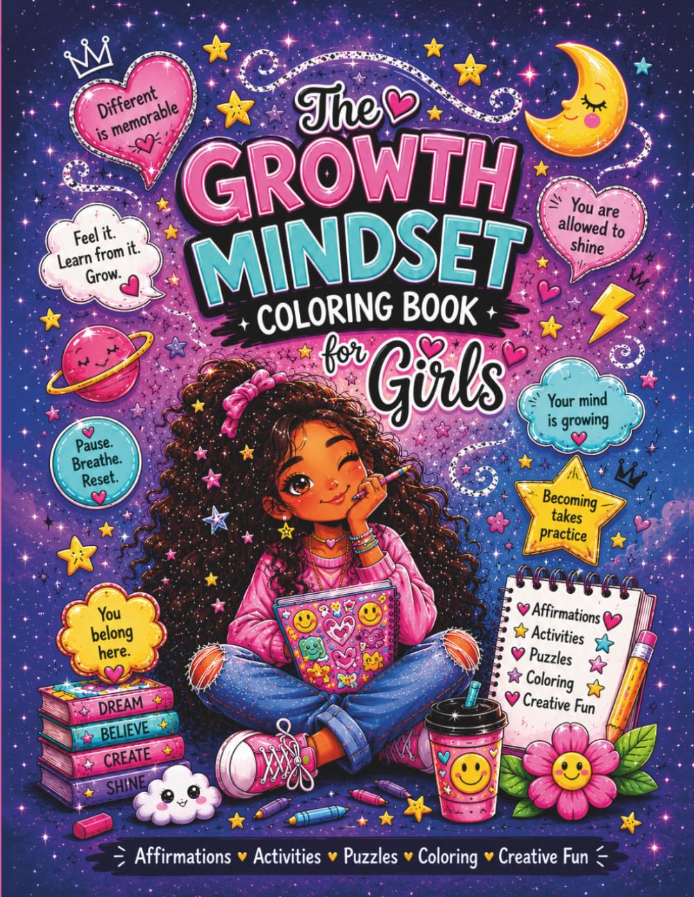 The Growth Mindset Coloring Book for Girls