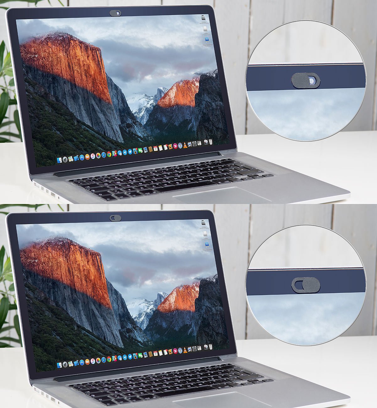 PEARL Webcam Schutz: 6er-Set Universal-Webcam-Abdeckungen mit Schiebe-Mechanismus (Kamera Schieber, Webcam Abdeckung Laptop, iPhone Smartphone)