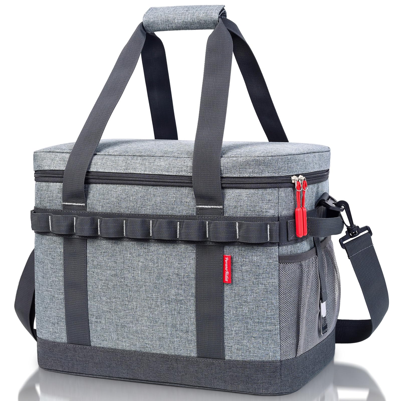 Sac Isotherme 30L, 12 Heures Refroidissement, Grand Glaciere Souple Isotherme Portable pour Repas Homme & Femme avec Plusieurs Poignées, pour Pique-Nique, Camping, Voiture, Plage