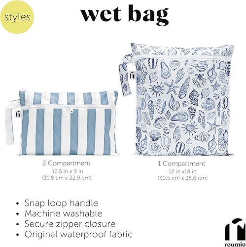 Miniatura 5 de Bumkins Roamio - Bolsa impermeable para cosas mojadas - Para bebé, viajes, traje de baño, pañales de tela, piezas de bomba, piscina, gimnasio