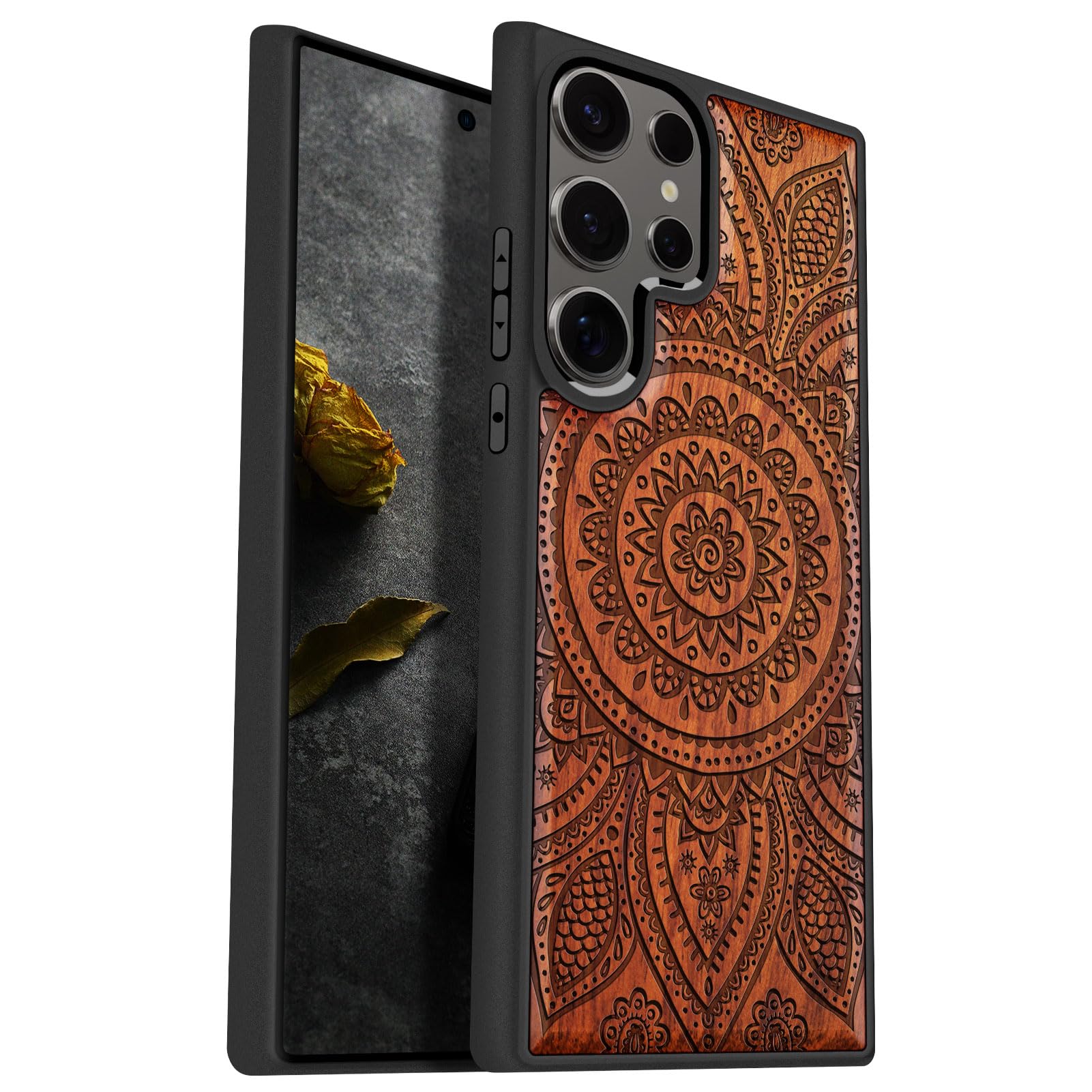 Coque bois pour Samsung S25 Ultra résistant aux chutes et rayures - 7