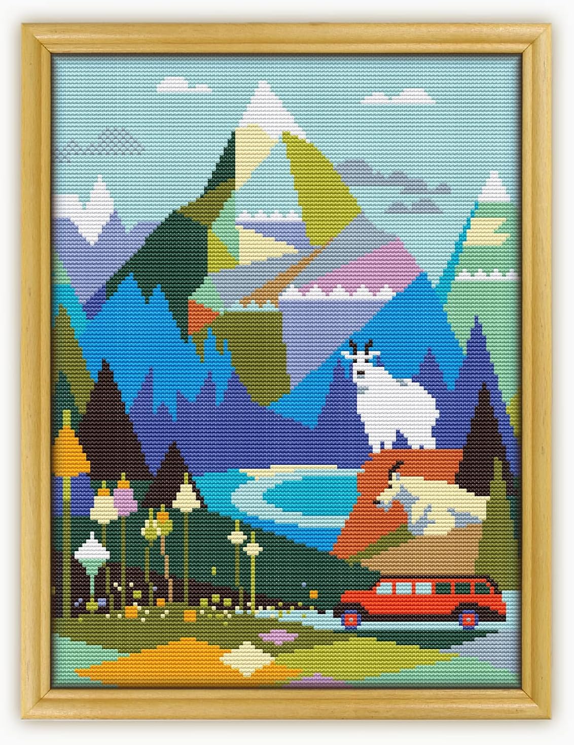 Glacier National Park CS335-2 - Counted Cross Stitch Pattern. Only Printed Pattern Inside. No Fabric, Threads, Needles, Hoops.