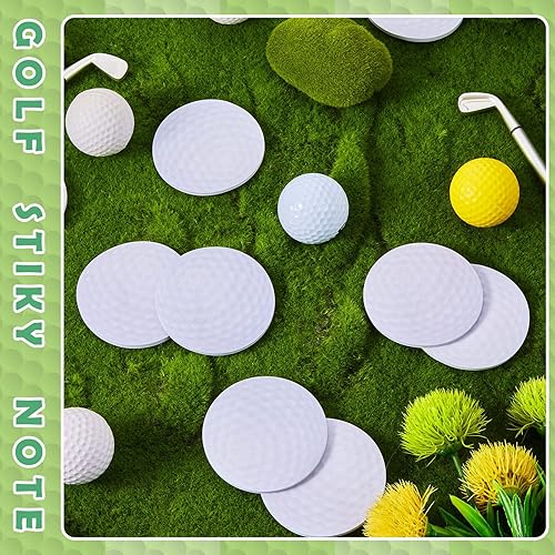 Miniatura 3 de Chuangdi 24 notas adhesivas de golf personalizadas para pelota de golf, bloc de notas adhesivas, decoración de bolas, regalos temáticos para