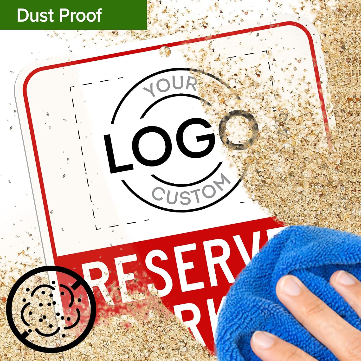 カスタム駐車禁止標識、ビジネス用カスタム予約駐車標識、10 x 14インチ、錆びないアルミメタル、屋外使用 - My Sign Ce