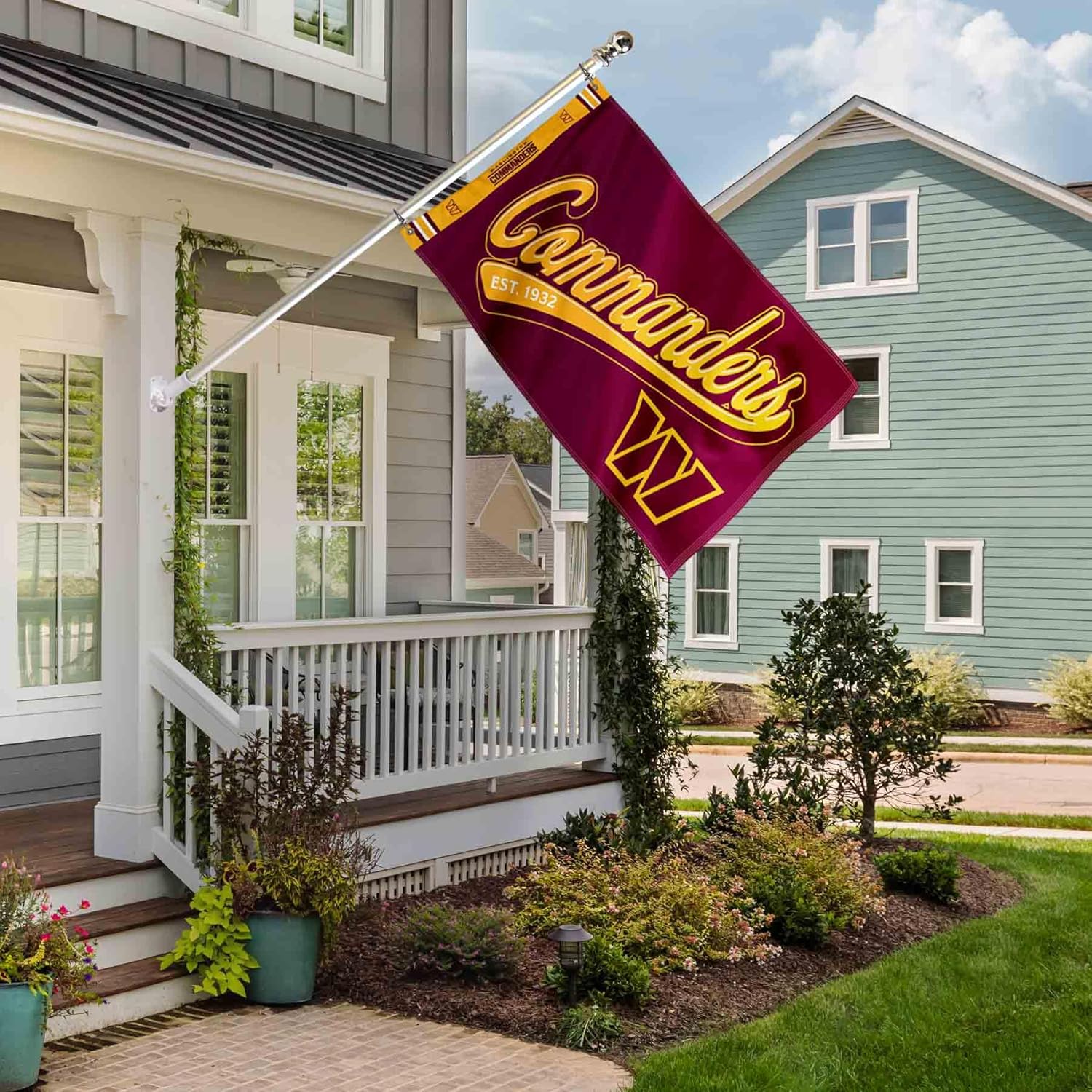 Washington Commanders Script Logo Premium Flag - Image 5