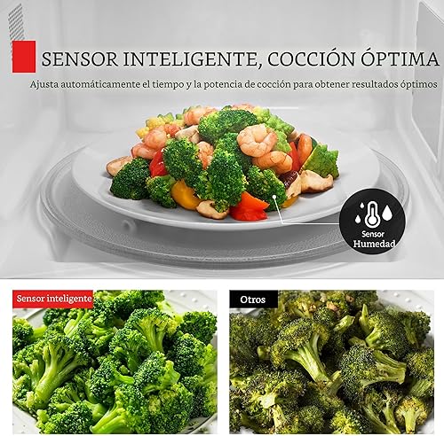 Vista 3 de TOSHIBA EM131A5C-BS Hornos de microondas de encimera 1.2 pies cúbicos, plato giratorio extraíble de 12.4", sensor inteligente de humedad, 12 menús