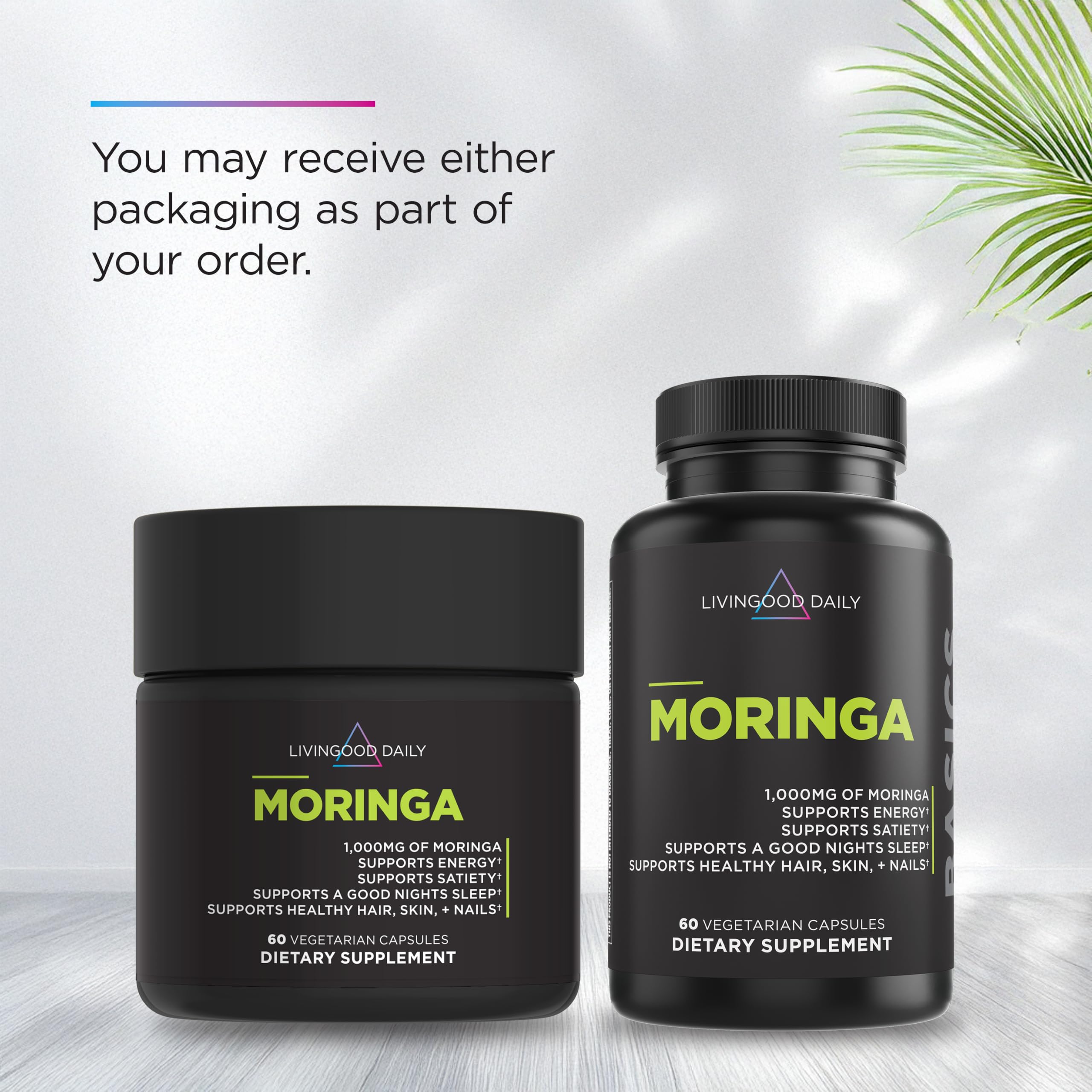 Livingood Daily Moringa Capsules 1000mg, Superfood Supplement, 60 Capsules — Amazon image 2