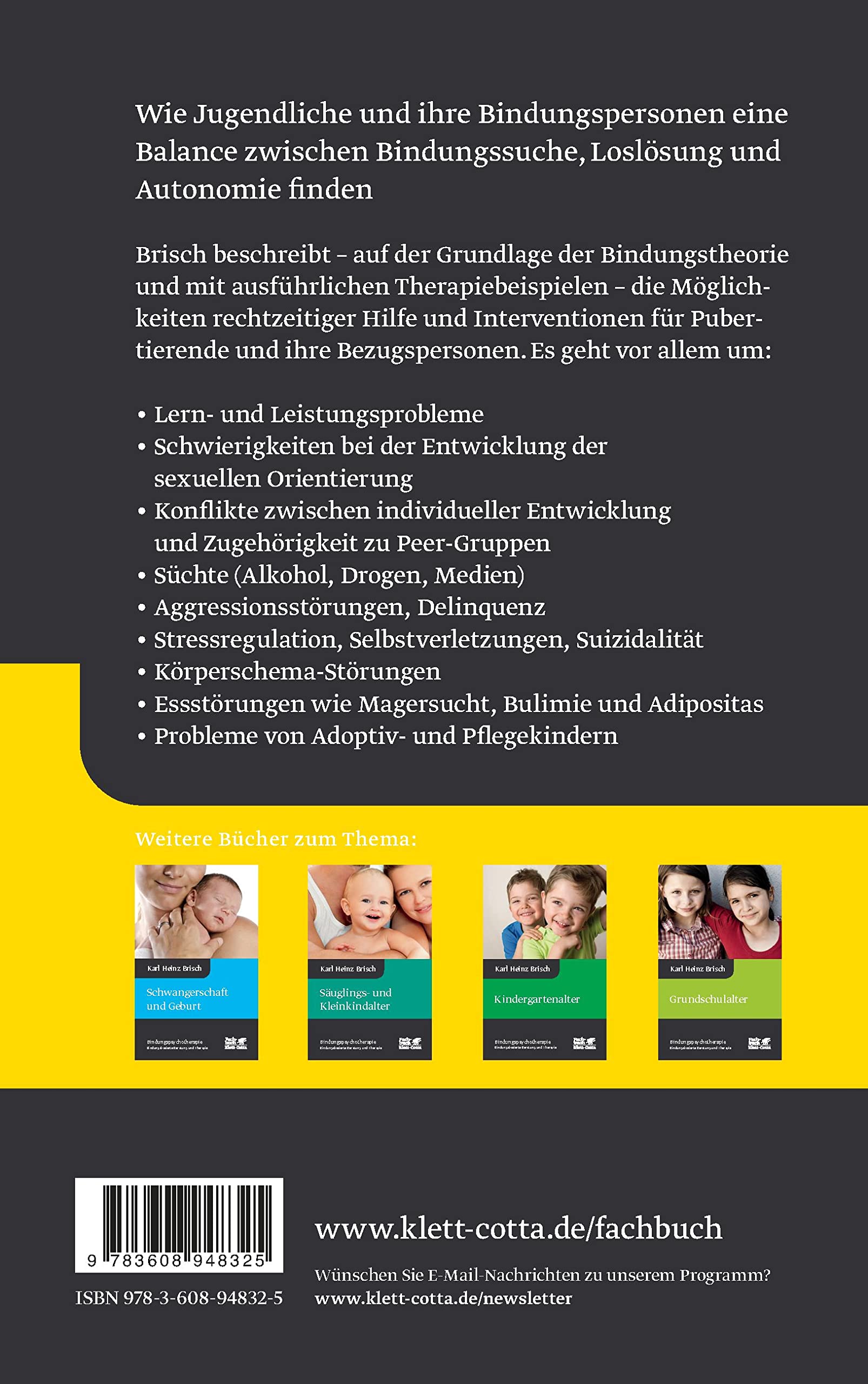 Pubertät (Bindungspsychotherapie, Bd. 5): Reihe Bindungspsychotherapie – Bindungsbasierte Beratung und Therapie
