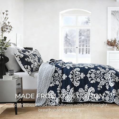 Vista 23 de Juego de edredón bohemio Queen, edredón 100% algodón, tamaño Queen, color beige, bohemio, estampado a rayas, ligero, reversible, para todas las Avena