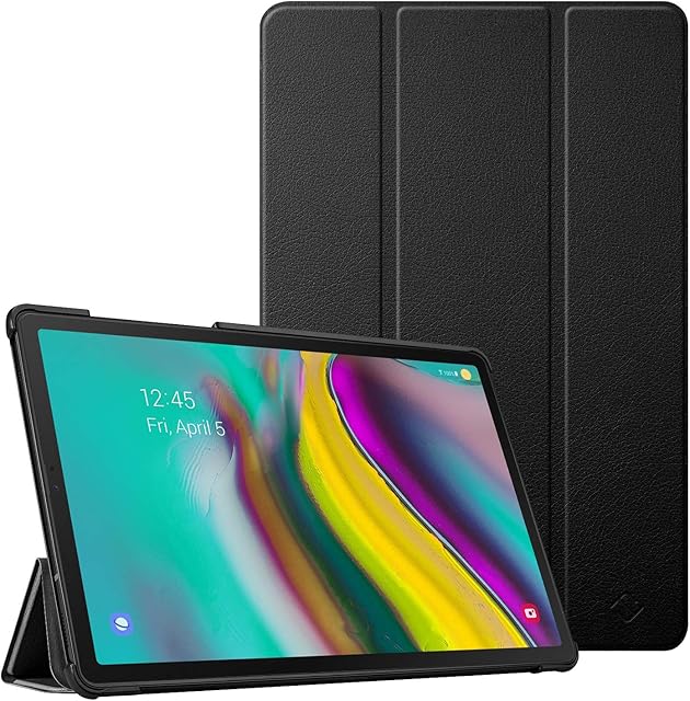 FINTIE SlimShell Case for Samsung Galaxy Tab S5e 10.5 Inch Tablet 2019 (SM-T720 / T725), Super Thin Lightweight Stand Cover with Auto Sleep/Wake Feature, Black