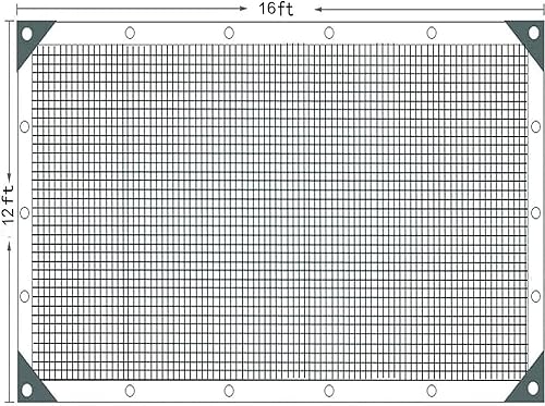 Miniatura 2 de KOPADA Paño de sombra 70% con ojales, 12 x 16 pies, paño para sombra de jardín para plantas, invernaderos, patios, piscinas, lona de malla negra