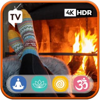 Cozy Christmas Hearth: Crackling Fireplace Sounds and Holiday Music for Relaxing Xmas Ambiance For Tablets & Fire TV - NO ADS