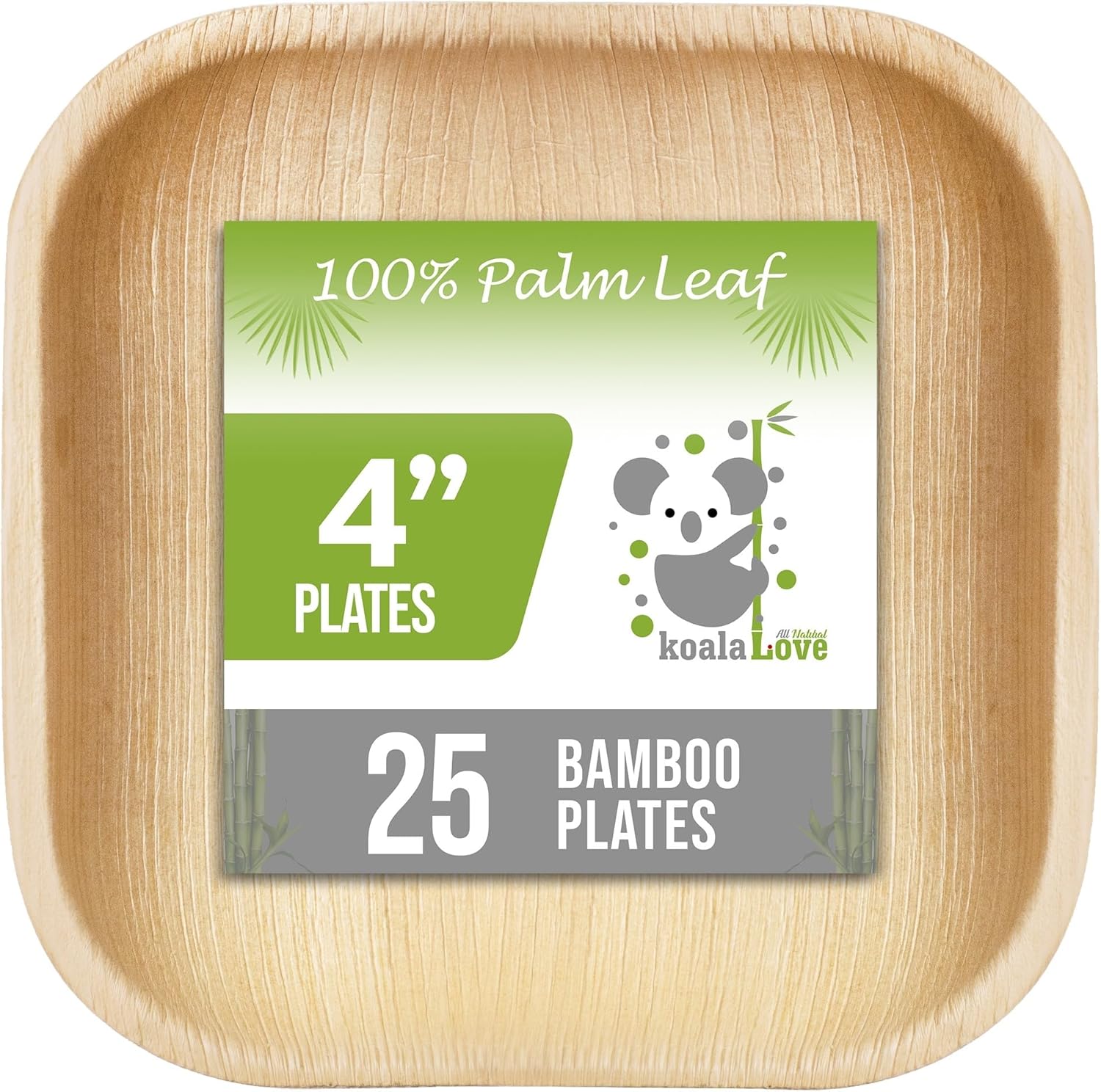 Product Review for Palm Leaf Plates 4 Inch Bamboo Plates Disposable Small Square Party Plates, Eco-Friendly & Biodegradable Compostable Plates Best Alternative To Wooden Plastic Paper Plates By KoalaLove (25 Plates), with the price of : $14.95,Based on the following description : 🌿EMBRACE NATURE: Eco-friendly bamboo plates are perfect for desserts and appetizers. KoalaLove's compostable Palm Leaf Plates are a plastic alternative, ideal as party supplies for cocktail events.,🍃FRESH & ORGANIC: KoalaLove Plates, with a unique bamboo design, are crafted from organic palm leaves. Each pack fits various cake and appetizer needs, emphasizing elegance with every use.,🍽️ STURDY & PRACTICAL: Square, small, and durable plates resist leaks and heavy foods like charcuterie. They're microwave-safee co-friendly made from wood.,🎉 ENHANCE YOUR GATHERINGS: For weddings to Baby shower Parties BBQs and any special Event, KoalaLove's bulk plates add a touch. Serve dessert, tart, or other delicacies on our disposable palm leaf appetizer plates.,🌍PROTECT OUR PLANET: Choose biodegradable KoalaLove plates for a greener Earth. These plates help wildlife and offer an eco-friendly dining experience., and and average Review : 4.5 out of 5, and the following summary of users reviews: Customers like the sturdiness, appearance, and functionality of the plate. They mention it looks great with a rustic table setting, is eco-friendly, and works well for even heavy food items. Customers are also satisfied with the quality. However, some customers feel the size is extremely small and bulky to store. AI-generated from the text of customer reviews