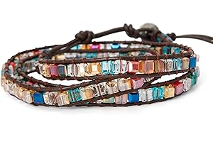 SpunkySoul Leather Wrap Bracelet Collection: Handmade Artistic Flair for Any Wrist