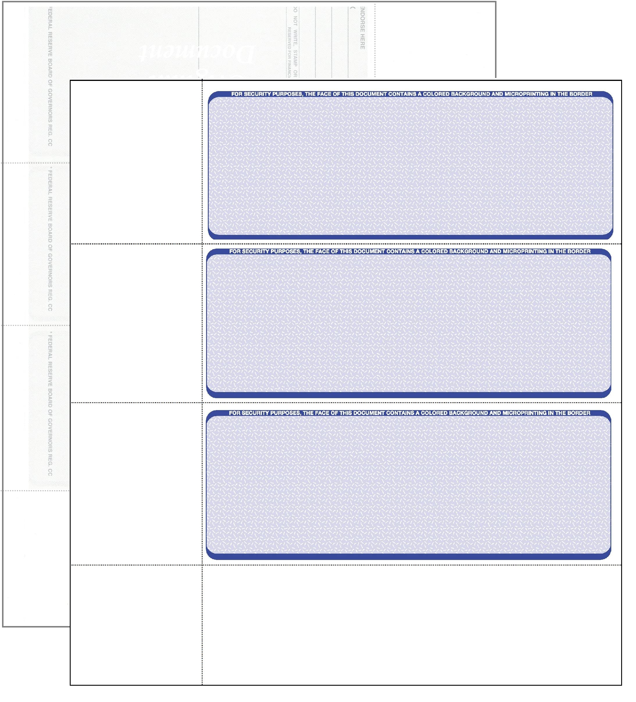 Snapklik.com : Computer Check Paper - Blank Personal Wallet Checks 3 On ...