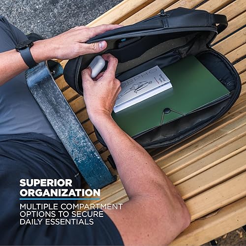 Miniatura 3 de NOMATIC Navigator RS Sling 10L - Bandolera ligera - Riñonera diaria - Bolsa minimalista antirrobo y resistente al agua, Negro -, Negro