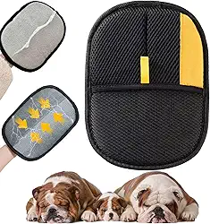 Yostyle Luva eletrostática para remoção de pelos de animais de estimação – Luvas de remoção de pelos eletrostáticas reutilizáveis para sofá, tapete, luva dupla face para pelos de gatos e cães