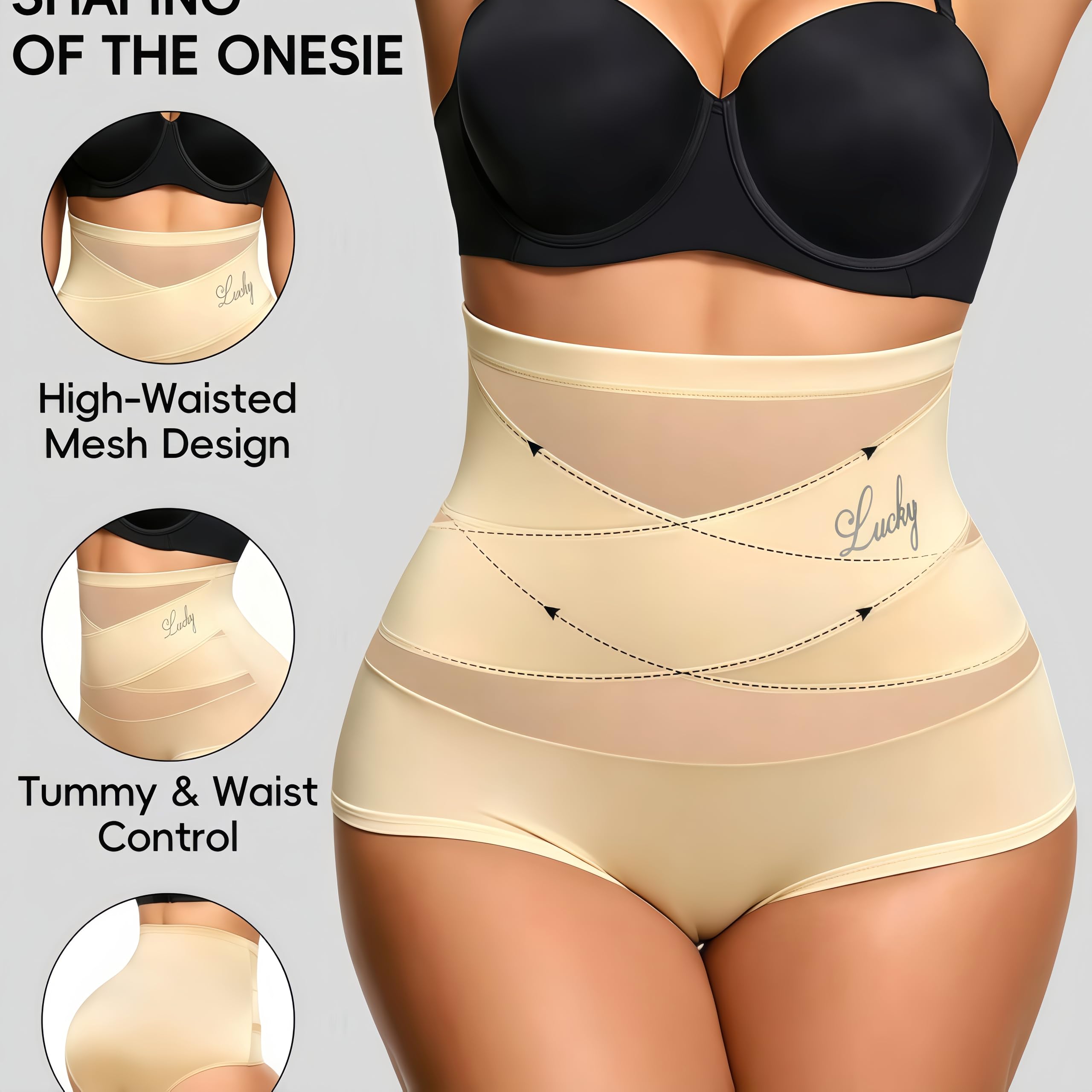 MEIION Bengka Culottes gainantes pour Femme, Taille Haute, Spécial Post Partum,Pantalon Gainant sans Coutures,et Sculptant en Ventre Plat Invisible Panty,Minceur ShapeInvisible,Respirable Confortable