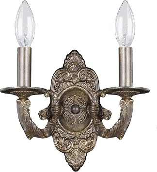 Crystorama Paris Market 2 Light Venetian Bronze Sconce