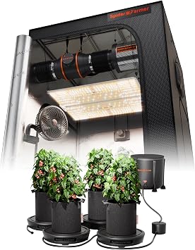 Spider Farmer 4-Pack Grow Tent Gravity-Fed Self-Watering System with SF4000 Grow Tent Kit Bundle