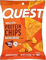 Vista 38 de Quest Nutrition - Chips de proteína estilo tortilla, Buffalo Ranch, 0.67 oz de proteína, 0.14 oz de carbohidratos netos, aperitivo de proteínas sin