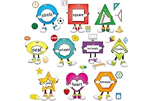 32 PCS Shapes Bulletin Board Set for Toddlers