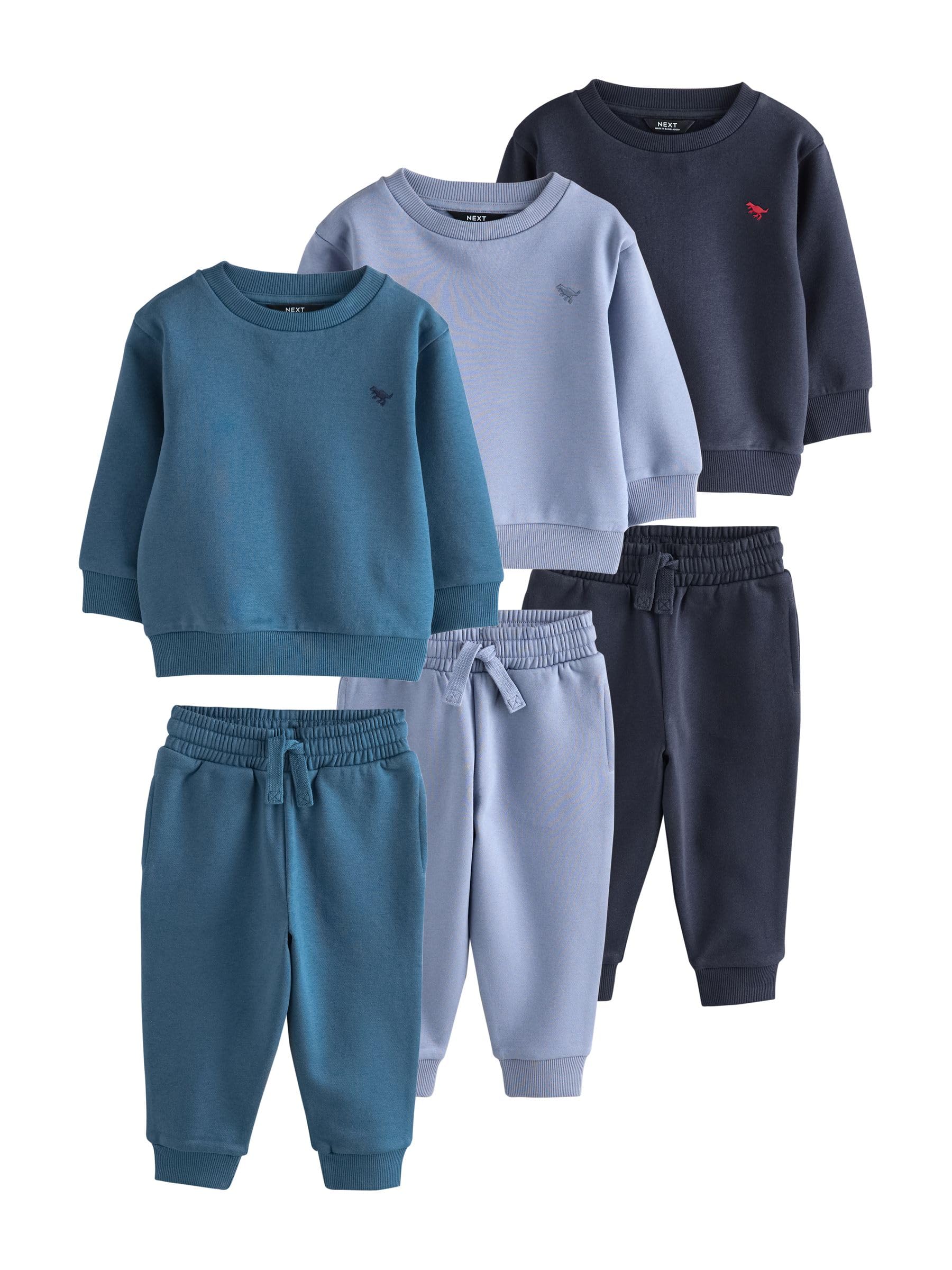 NEXT Jungen Sweatshirt und Jogginghose im 3er-Pack 62-122