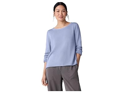 Eileen Fisher Peruvian Cotton Blend Bateau Neck Sweater Women