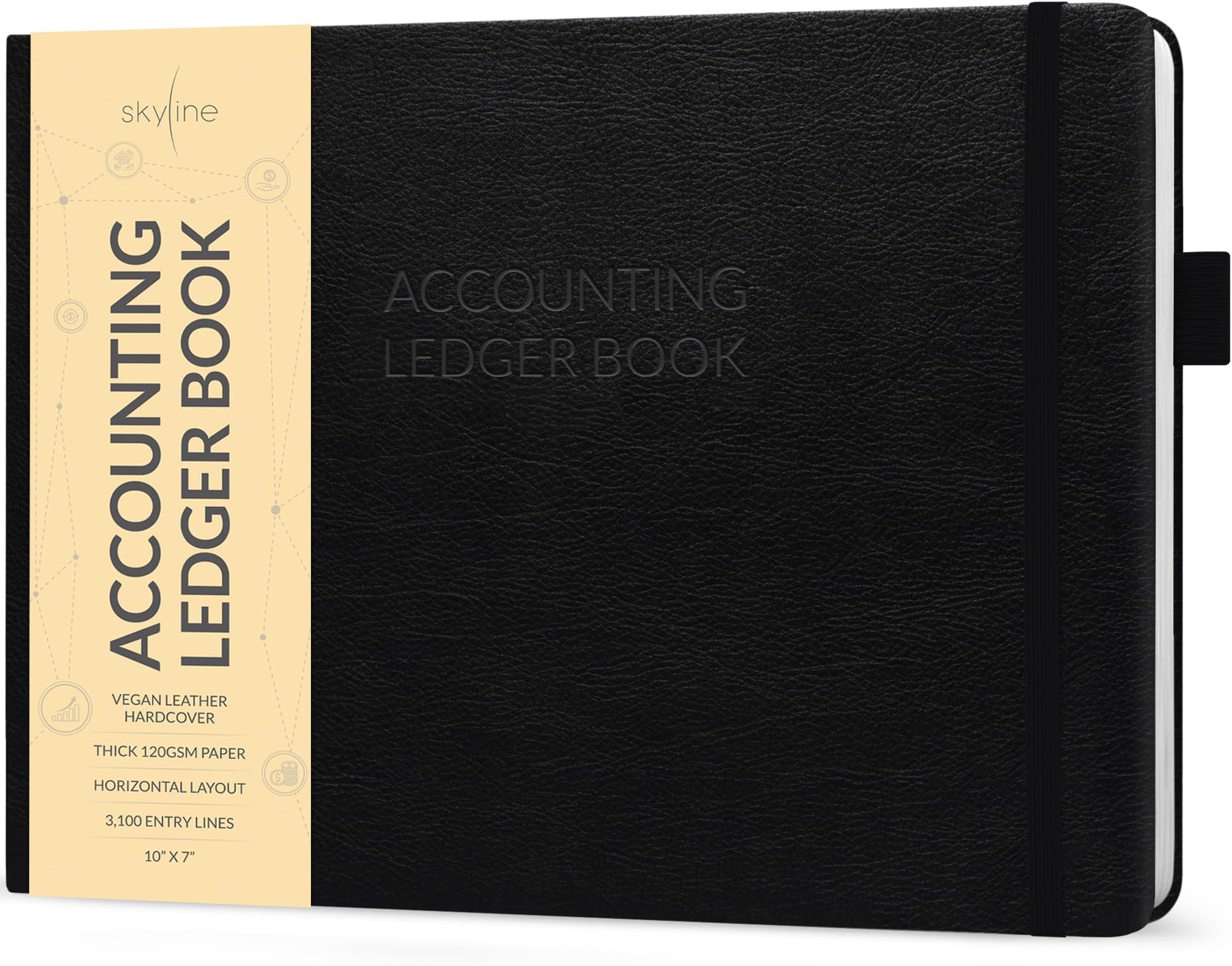 Legend Accounting Ledger Book Hardcover Bookkeeping Log