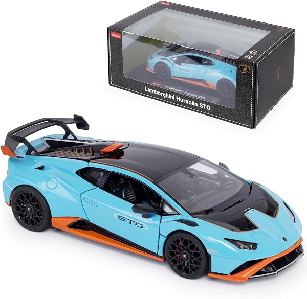 CMJ Lamborghini Huracan STO Modellino auto in scala 1:18 | Edizione fedele al dettaglio da collezione | Prodotto con licenza ufficiale - 1