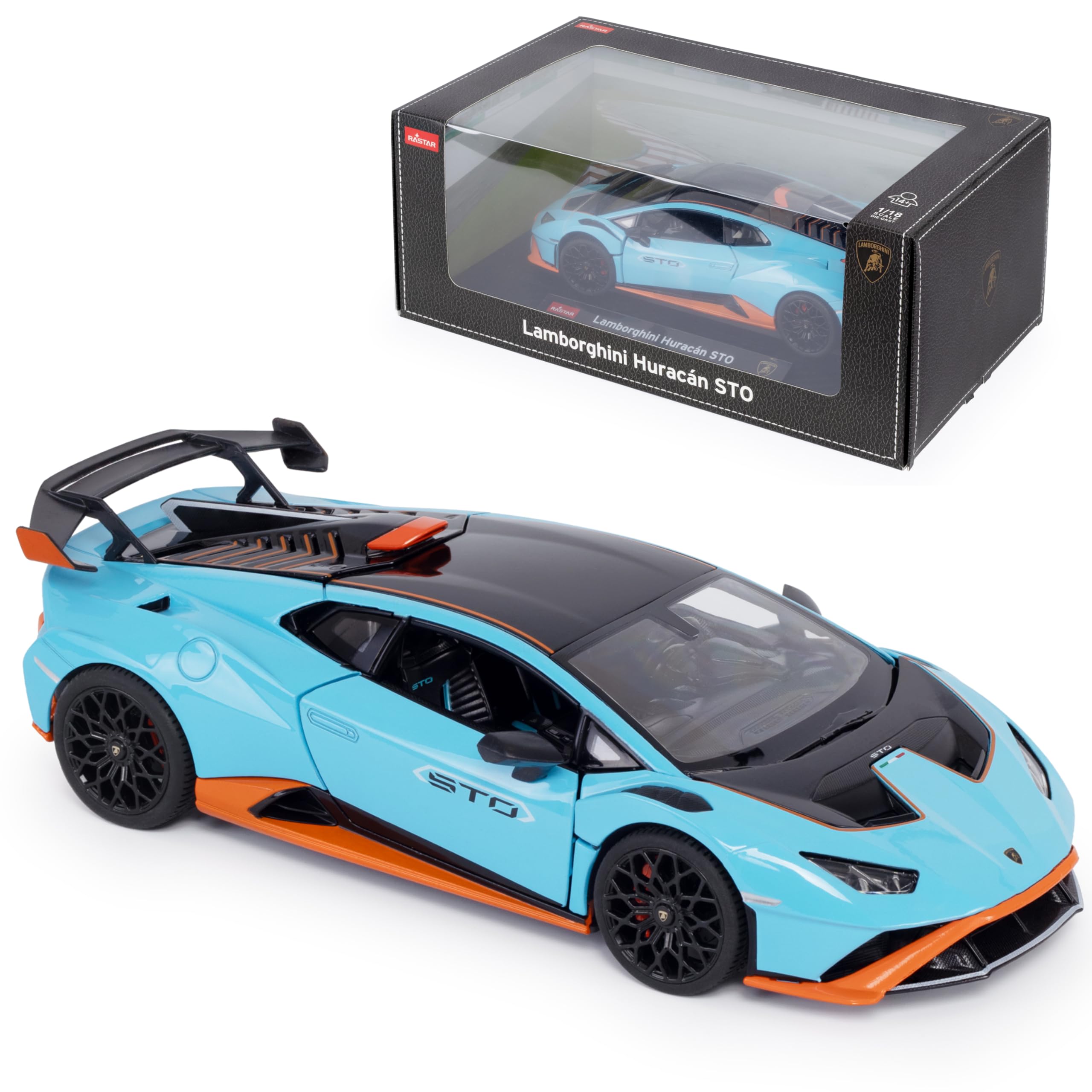 Lamborghini Huracan STO 1:18 Scale Die-Cast Model Car | Detailed Collectors Edition Diecast | Official Licensed Product