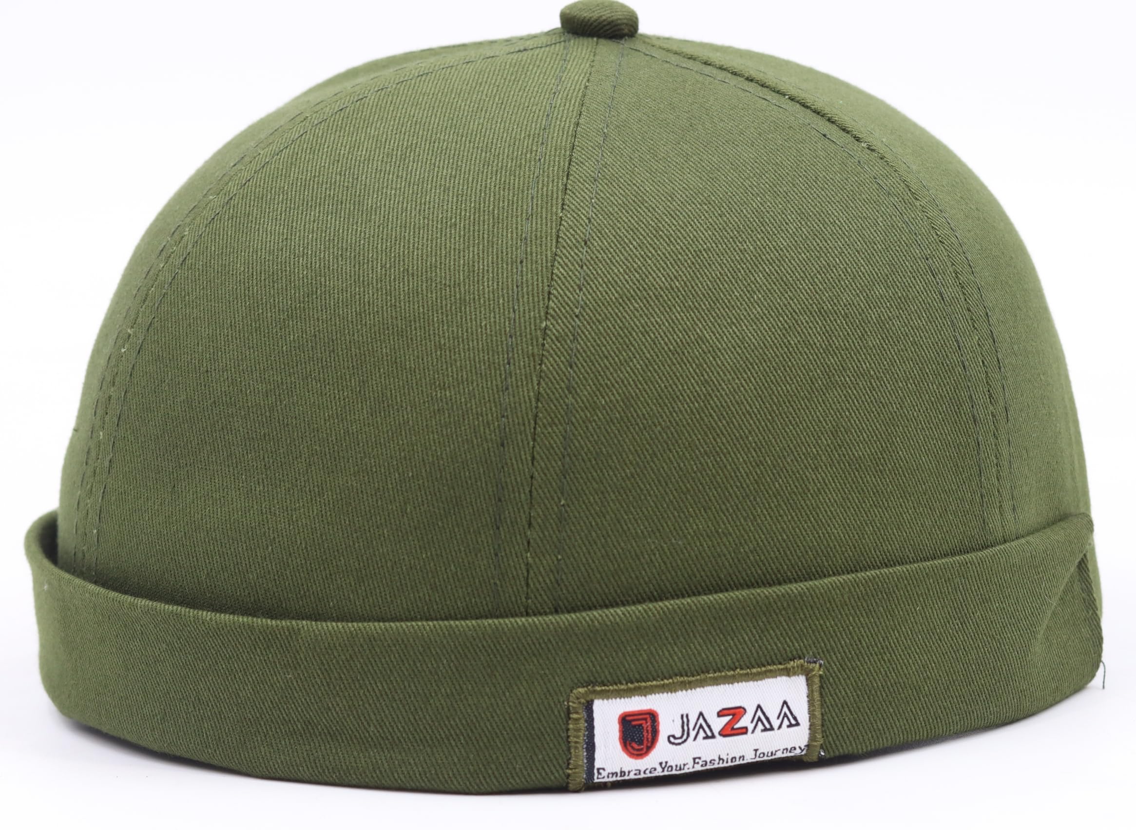 jazaa Docker Hats Adjustable Leather Buckle Street Casual Brimless Beanie Skull Caps-picture-30
