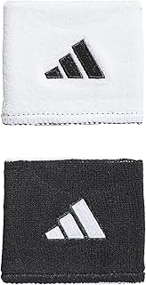 adidas Interval Reversible Wristband – Athletic Sweatband for Men and Women, White/Black/2.0, One Size