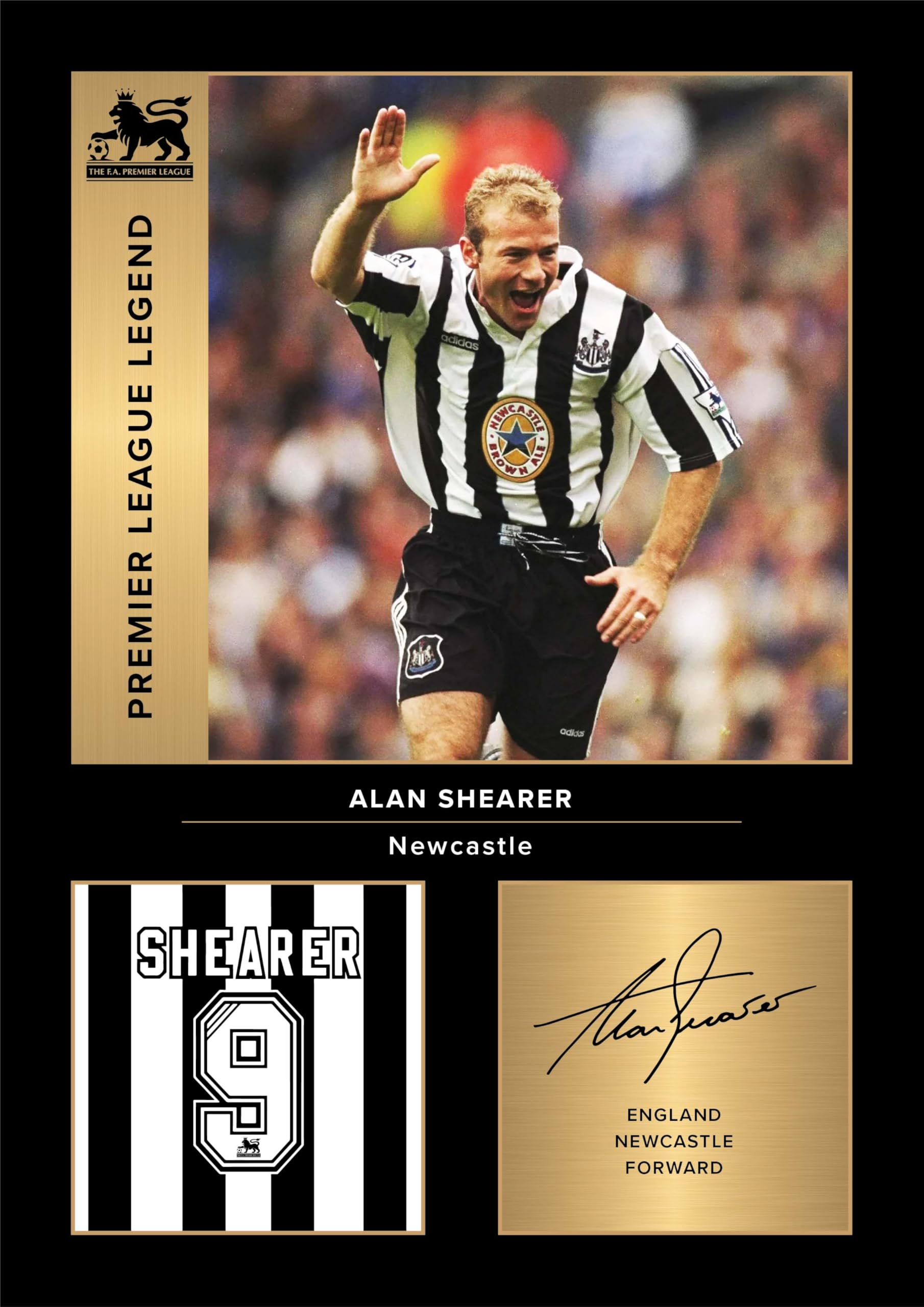 Sponsored Ad – Icons Wall Art Alan Shearer Newcastle Legends Signed A4 Printed Photo Picture Display Gift For Newcastle United Fans Digitally Reproduced Signature Unframed