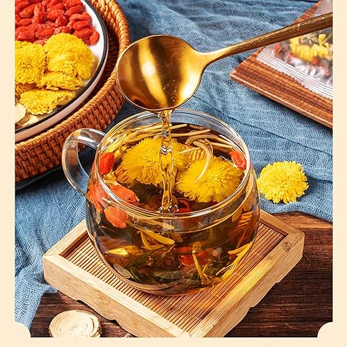 Vista 17 de 120 bolsas de té de cúrcuma jengibre y canela de alta calidad, mezcla de ingredientes 100% naturales, té de hierbas de jengibre puro